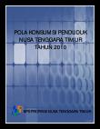 Pola Konsumsi Penduduk Provinsi Nusa Tenggara Timur Tahun 2010