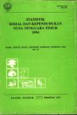 Statistik Sosial Dan Kependudukan Nusa Tenggara Timur Hasil Survei Sosial Ekonomi Nasional (Susenas) 1994