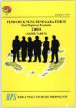 Penduduk Nusa Tenggara Timur Hasil Registrasi Penduduk 2003 (Akhir Tahun)